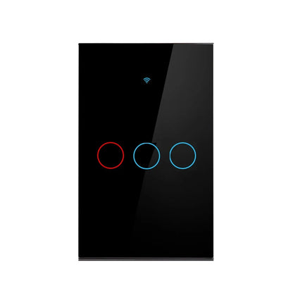Tuya Wifi Smart Wall Light Switch 1/2/3 Gang EU Touch Switch Rf433 Wireless Remote Control For Alexa Google Home Voice Control