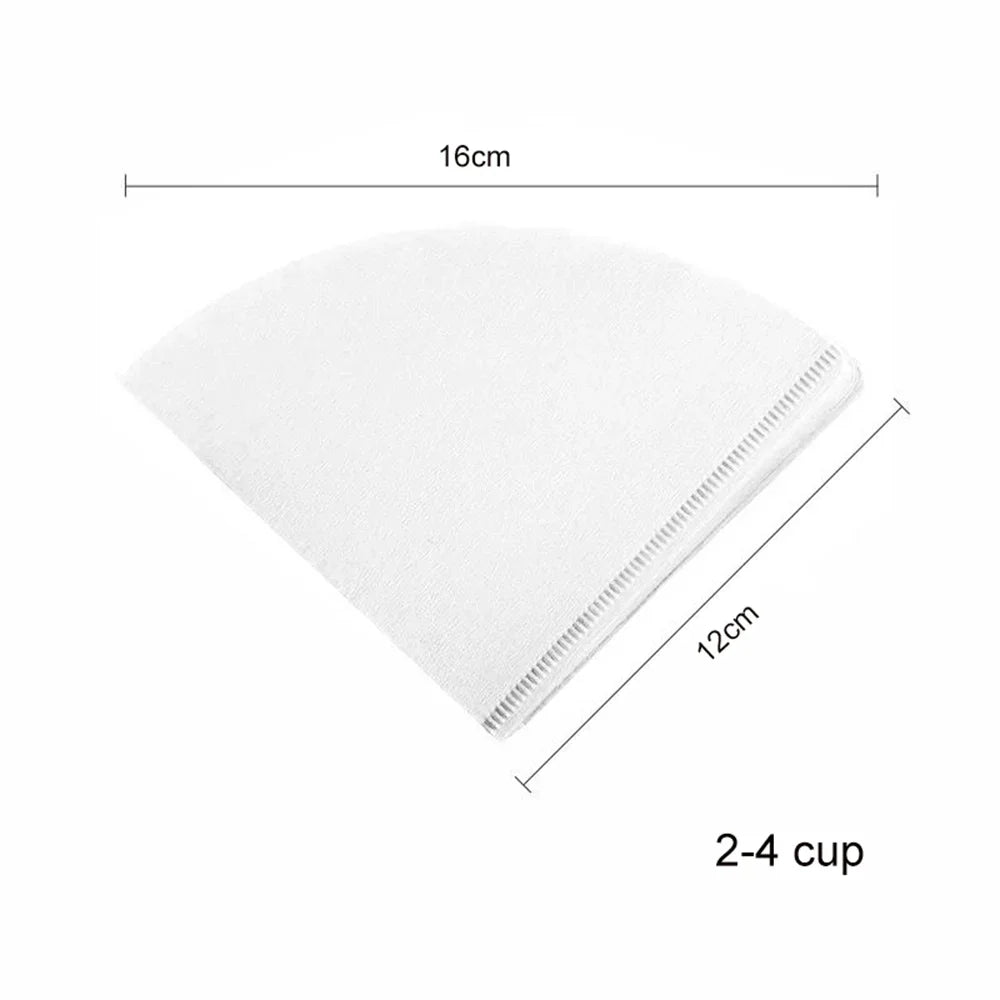 40/100 PCS V-shaped Coffee Filter Paper Coffee Cup Filter Paper 1-4 Pieces of Hand Brewed Coffee Pot Filter Paper Coffee Pot