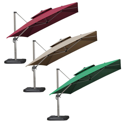 3X3M Outdoor Roman Umbrella Polyester Sunshade Umbrella Cloth Replacement Sunscreen and Rainproof Cloth Garden Courtyard