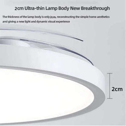 Modern Ceiling Fan Lamps silent invisible 3 folding blades blade LED lights Living room dining room Bedroom study AC95-260V