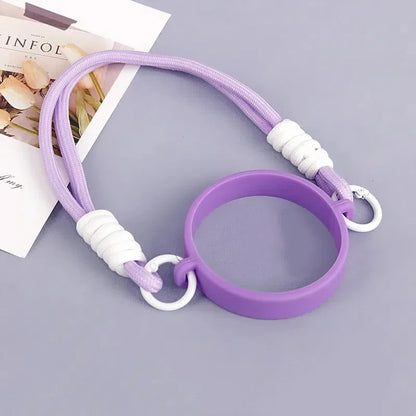 Water Bottle Handle Strap Silicone Water Bottle Sling Carrier Holder Strap Universal Fits Most 8-40oz Bottles Cup Accessories