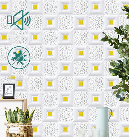 70cmx1m/2m/3m/5m/10m Waterproof 3D Stereo Wall Sticker Ceiling Bedroom Living Room Self-adhesive Background Decoration Wallpaper
