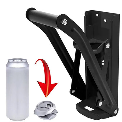Can Crushers for Recycling 16 oz Heavy Duty Metal Can Crusher Wall Mounted Soda & Beer Can Smasher for Recycling w Bottle Opener