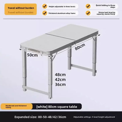 Folding table stall folding outdoor portable lifting work table camping picnic night market folding table and chairs