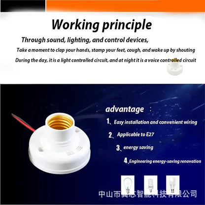 E27 Screw Cap Socket White Ceiling Light Lamp Bulb Fixing Base Stand Light Bulb Holder Lamp Socket For Home 6a