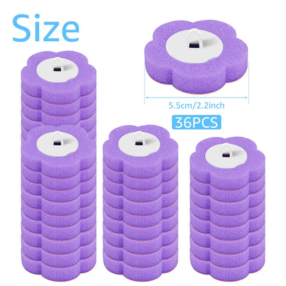 18-36Pcs Disposable Toilet Brush with Extended Handle Bathroom Toilet Brush Holder Cleaning Kit Replacement Head 360° Deep Clean