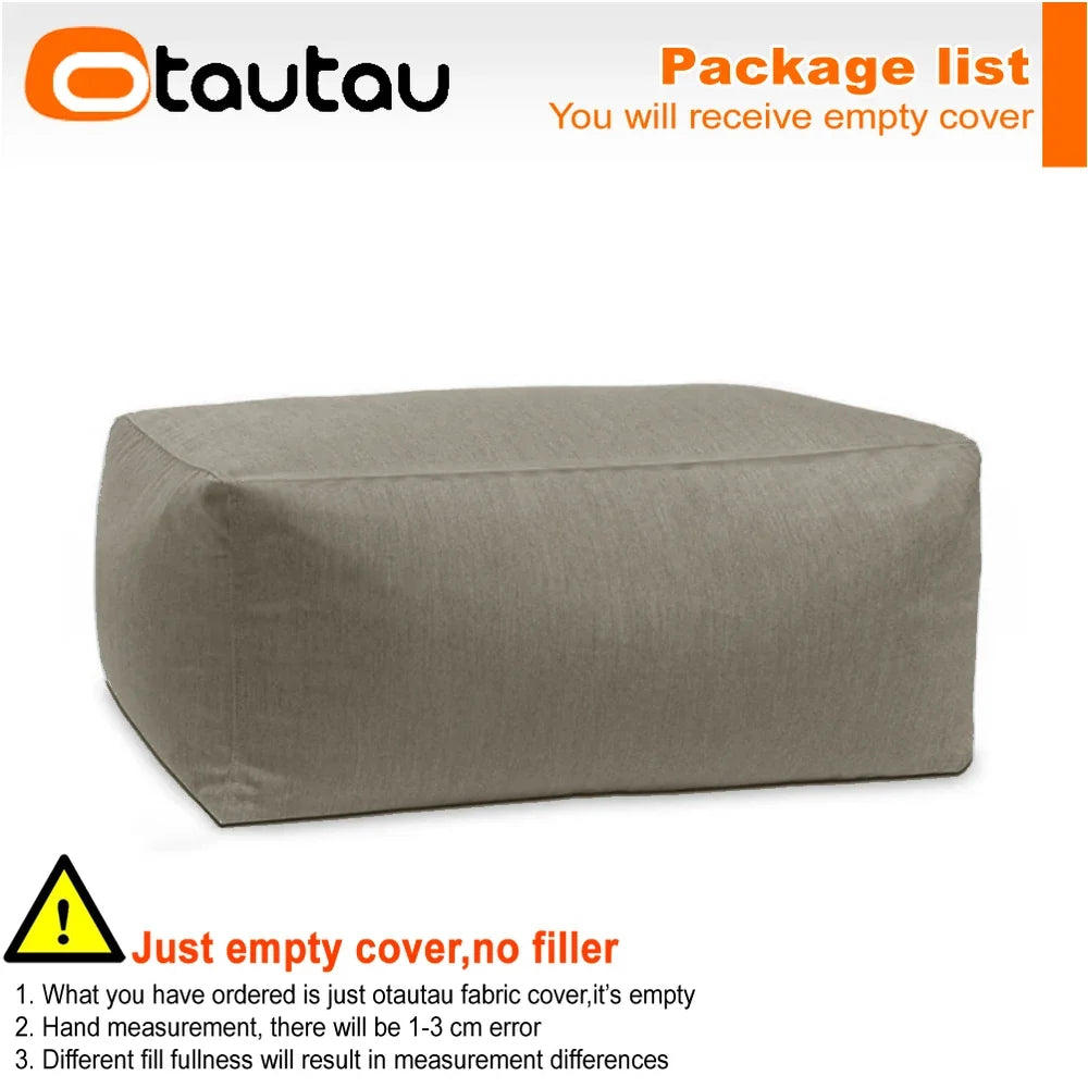 OTAUTAU Outdoor Oxford Bean Bag Cover Swim Pool Float Lounger Beach Club Pouf SF505【No Filler!You Need To Fill It By Yourself!】