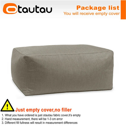 OTAUTAU Outdoor Oxford Bean Bag Cover Swim Pool Float Lounger Beach Club Pouf SF505【No Filler!You Need To Fill It By Yourself!】