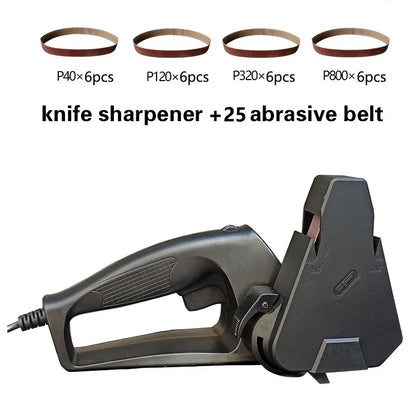 Professional Electric Knife Sharpener Grinder Sand Belts Kitchen Sharpening Machine Honing System Carpenter Tools 2022 NEW