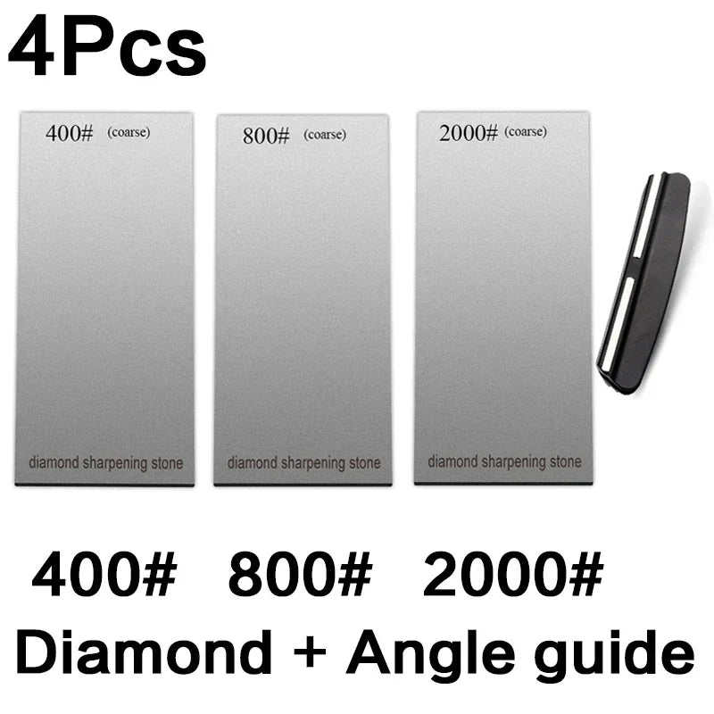 120/600/1500/3000 set Diamond sharpening stone base kitchen whetstone blade sharp bar Apex edge musat knife sharper flakes board