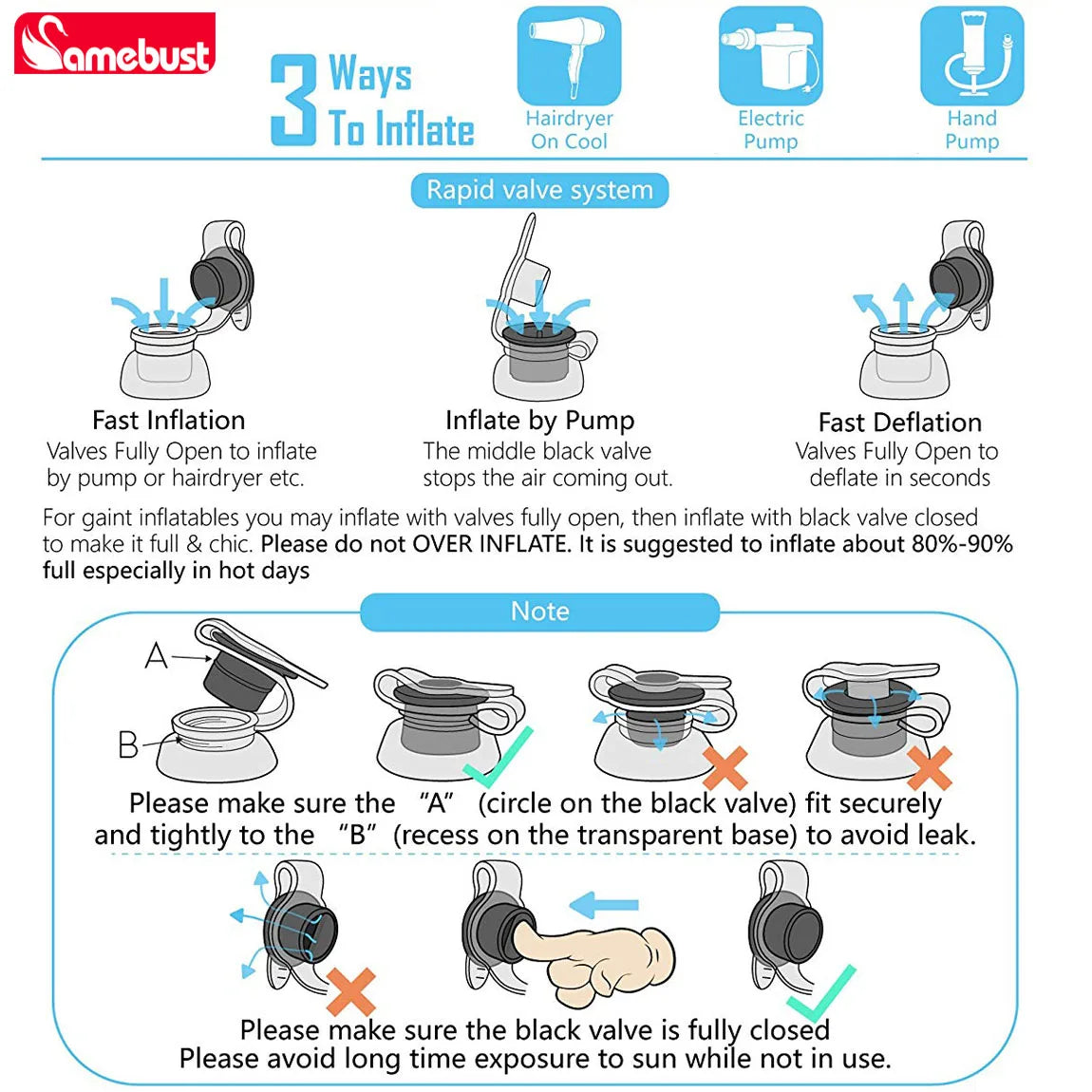 Camebust Inflatable Flamingo Tube Water Floating, Rose Fire Bird Swimming Pool Float, Fun Beach Float, Swimming Party Deco