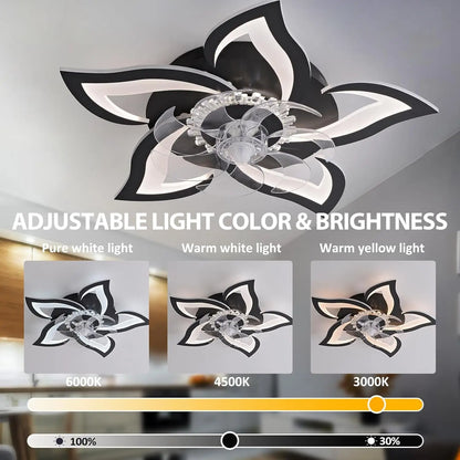 Modern Minimalist Led Ceiling Fan Lamp Smart Switch 65CM Ceiling Fans With Lights For Living Room Bedroom Home Decor Fan Lamp