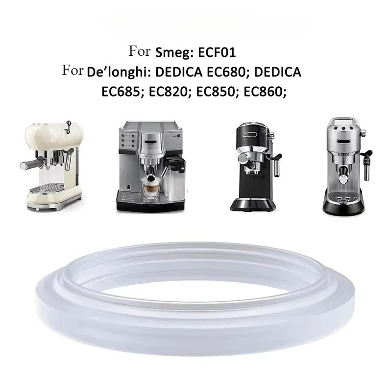 JUSTINLAU Coffee Machine Silicone Brew Head Gasket O-Ring Seal Rings Professional Part Seal for DeLonghi EC685/EC680/EC850/860