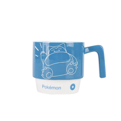 SHUNXIANG Pokémon Licensed Ceramic Mugs Snorlax Stackable Kawaii Anime Boy Girl Breakfast Milk Juice Cup Home Coffee Cup Gifts