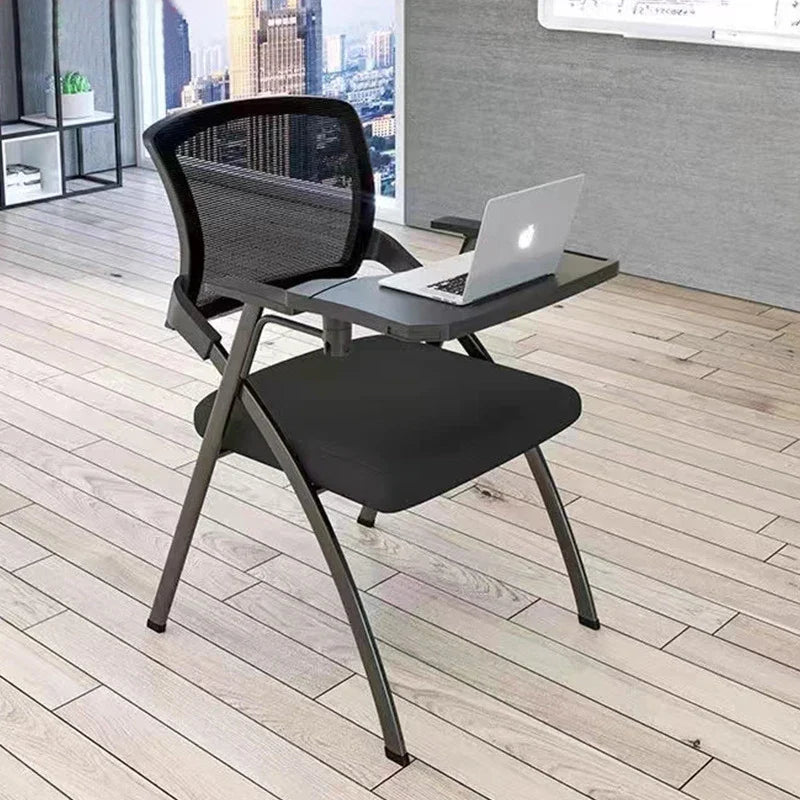 Folding training chair with desk board, foldable writing board, office meeting room, integrated table and chairs, conference