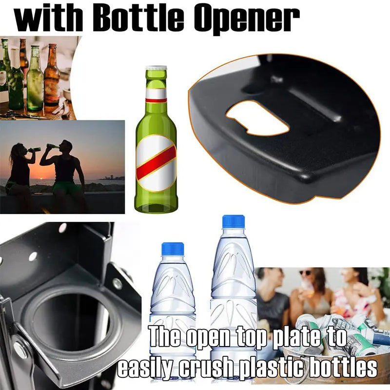 Can Crushers for Recycling 16 oz Heavy Duty Metal Can Crusher Wall Mounted Soda & Beer Can Smasher for Recycling w Bottle Opener