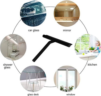 Shower Squeegee Glass Wiper Scraper Shower Squeegee Cleaner With Silicone Holder Bathroom Mirror Scraper Glass Cleaning