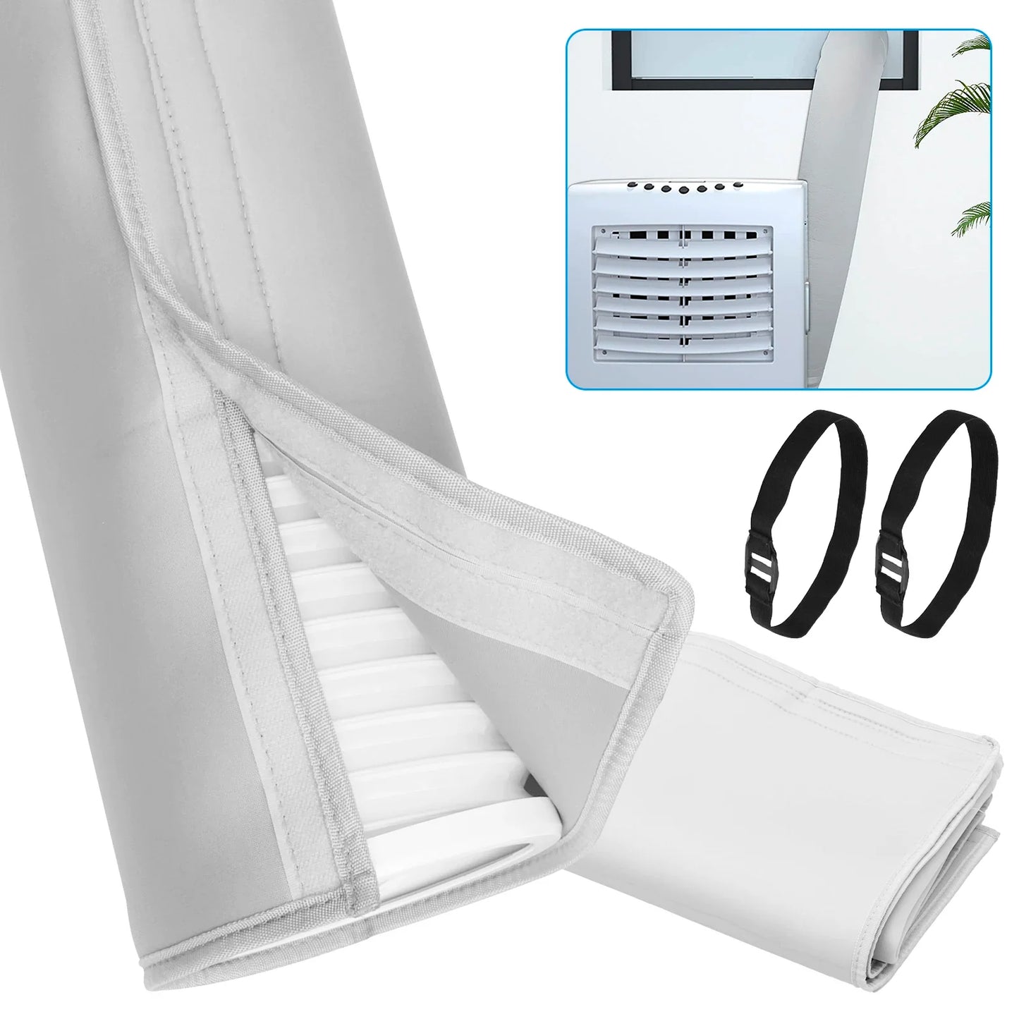 Air Conditioner Hose Protection Cover Insulated AC Hose Duct Vent Cover Easy Installation for Most 5inch to 5.9inch Exhaust Hose