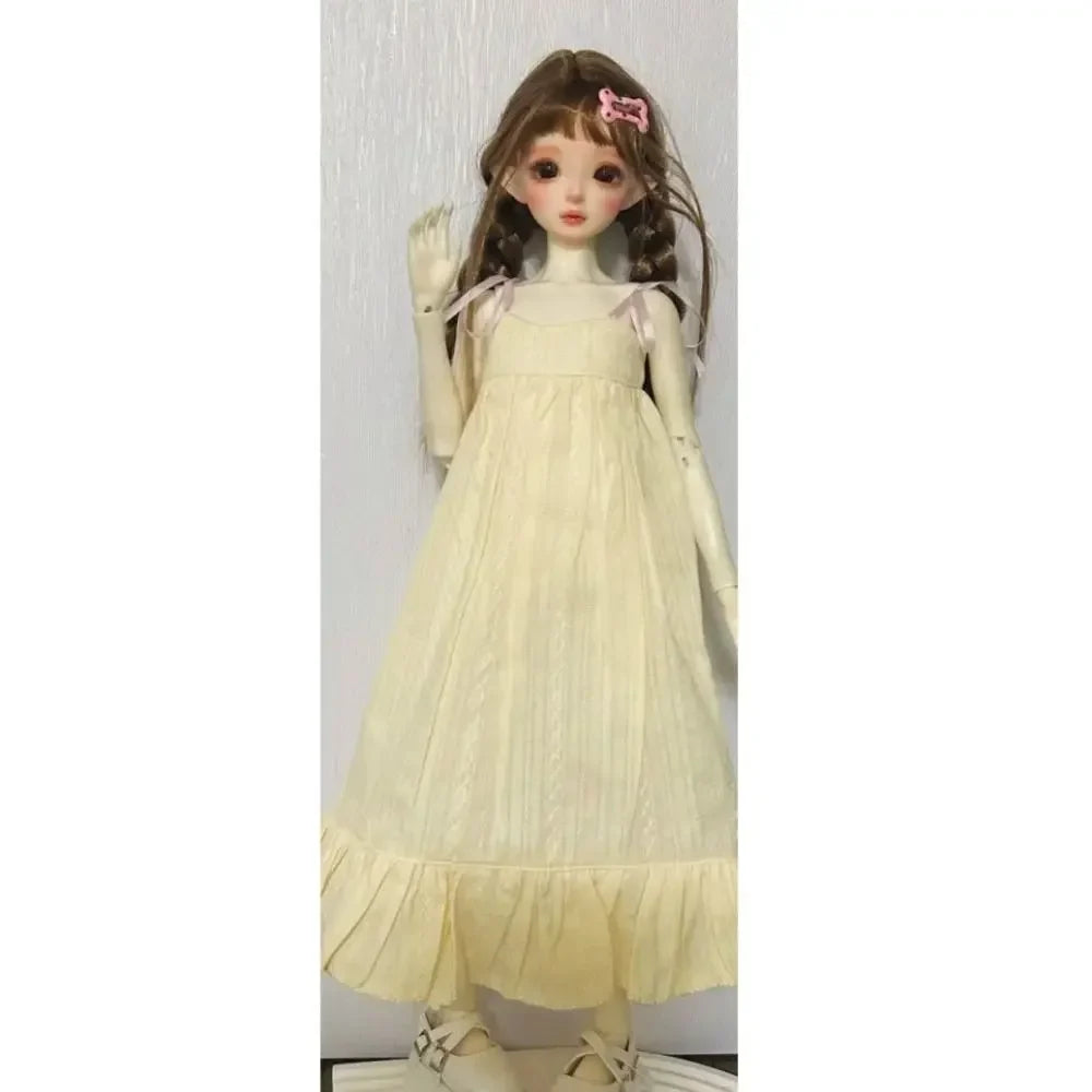 Handmake Doll Dresses Pajamas Mini Fashion Doll Princess Long Skirt DIY Accessories for 1/3 1/4 1/6 BJD 30/45/60cm Dolls