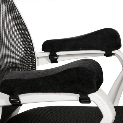 2 pc set of chair armrests for general office use. Ergonomic chair armrests designed to relieve pressure on elbows and forearms