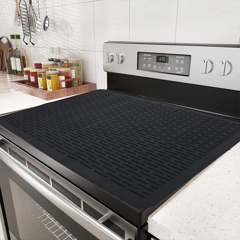 Induction Cooktop Mat Silicone Induction Cooker Cover Home Heat-resistant Non-Slip Induction Cooktop Protector Mat Kitchen Tools