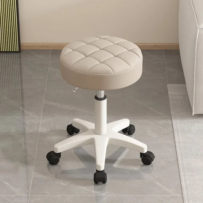 Massage stool Beauty salon stool Lifting rotating round stool Hair manicure Barber shop stool Round stool with wheels