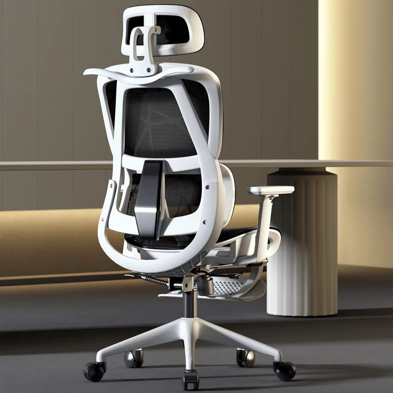 Ergonomic Office Chair Adjustable Relax Gaming Chair Computer Study Long Sitting Wheels Furgle Fauteuil Rose Office Furniture