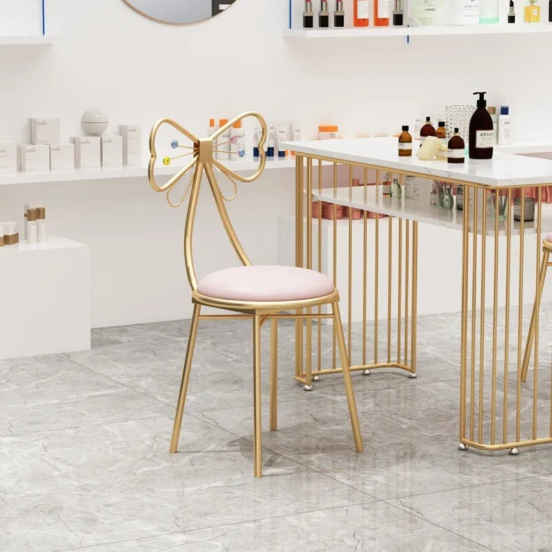 Italian simple girl bedroom dresser stool butterfly back chair ins makeup stool wholesale butterfly chair