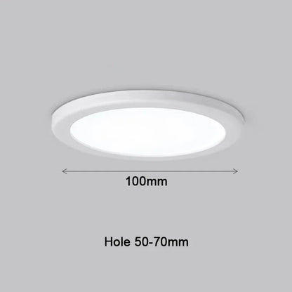 LED Panel Lights Ultra thin Ceiling Downlight 50mm to 200mm Cut Hole Adjustable Panel Light AC85-265V Indoor Lighting Lamp