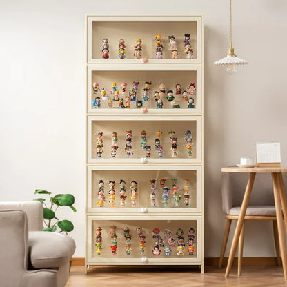 Figure Lego Display Cabinet Household Cream Wind Dustproof Acrylic Transparent Model Toy Blind Box Display Cabinet