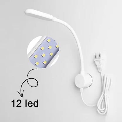 LED Sewing Machine Lighting Lamp Touch dimming Industrial 10/30 Led Light 360° Flexible Adjustable For Base Adsorbed Work Lamps