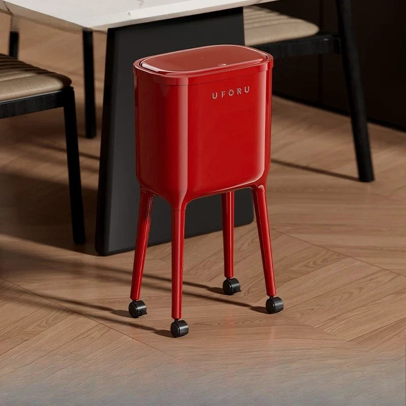Waste Bins Step Trash Can Covered Lid Large Capacity Kitchen Bathroom Living Room Soft Close Garbage Bin Trash Can Household