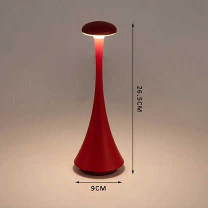 New Arrival Mushroom Table Lamp Rechargeable Wireless touch Lamp Creative Lamp USB-C Desk Lamp Hotel Bedroom Atmosphere Light