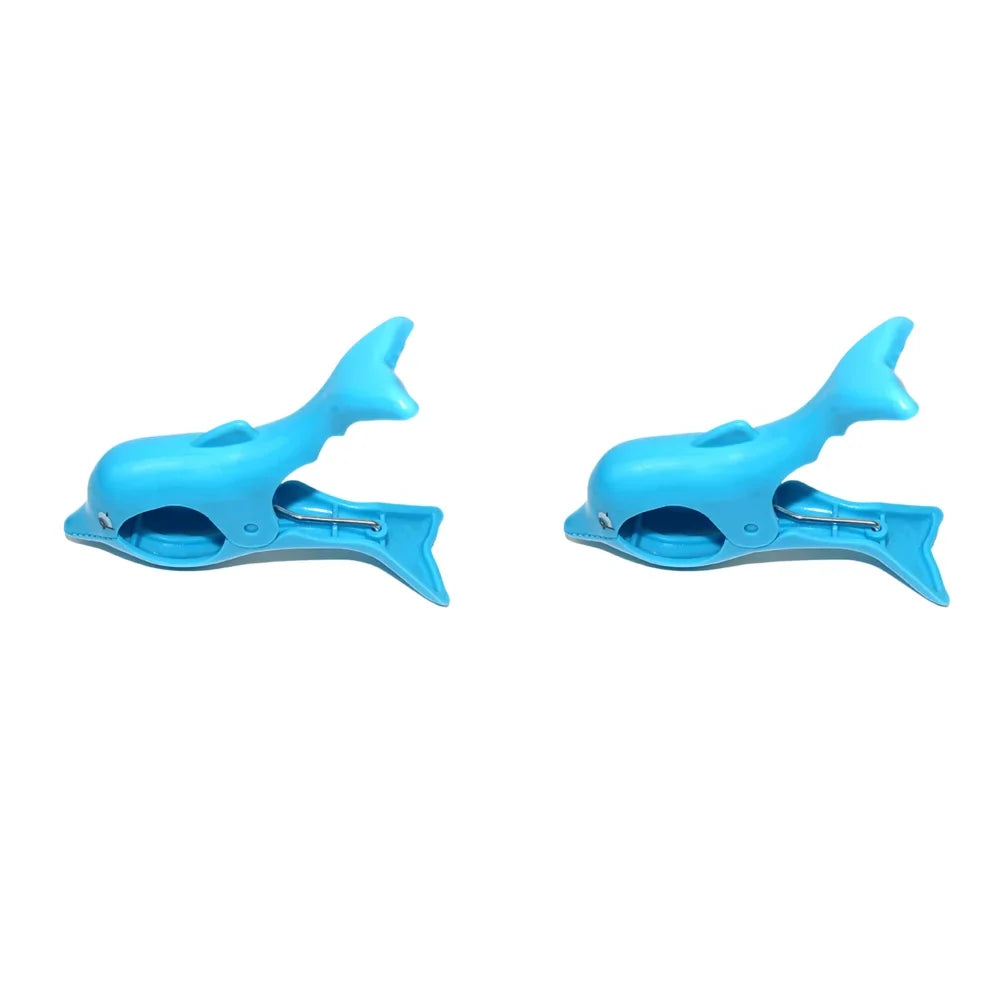 Cute Plastic Beach Towels Clips Large Drying Racks Retaining Clip Windproof Clothes Pegs Pins Animal Decorative Clothespins