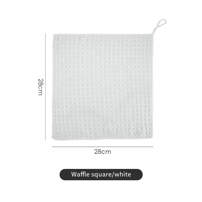 BINCOO Coffee Machine Cleaning Cloth Waffle Weave Microfiber Towel Absorbent Lint Free for Espresso Maker Barista Tools