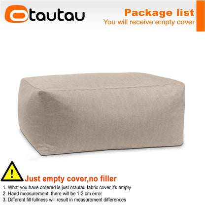 OTAUTAU Outdoor Oxford Bean Bag Cover Swim Pool Float Lounger Beach Club Pouf SF505【No Filler!You Need To Fill It By Yourself!】