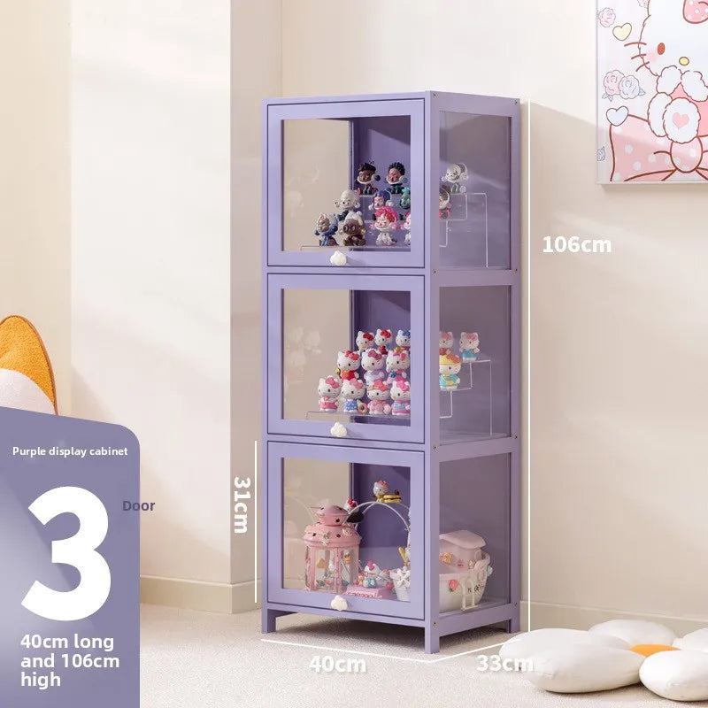 Blind box storage display stand model storage box dustproof building block doll figure display cabinet