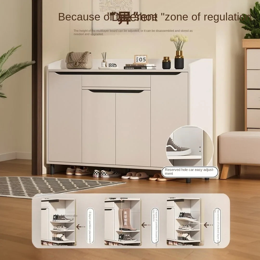 Shoe cabinet household multi-layer shoe rack entrance porch multi-function storage cabinet large capacity storage cabinet