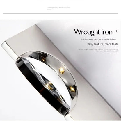 Stainless Rotatable Shadow Art Sconce Creative Corrugated LED Wall Light  Bedroom Bedside Parlor Stairs Aisle Atmosphere Light