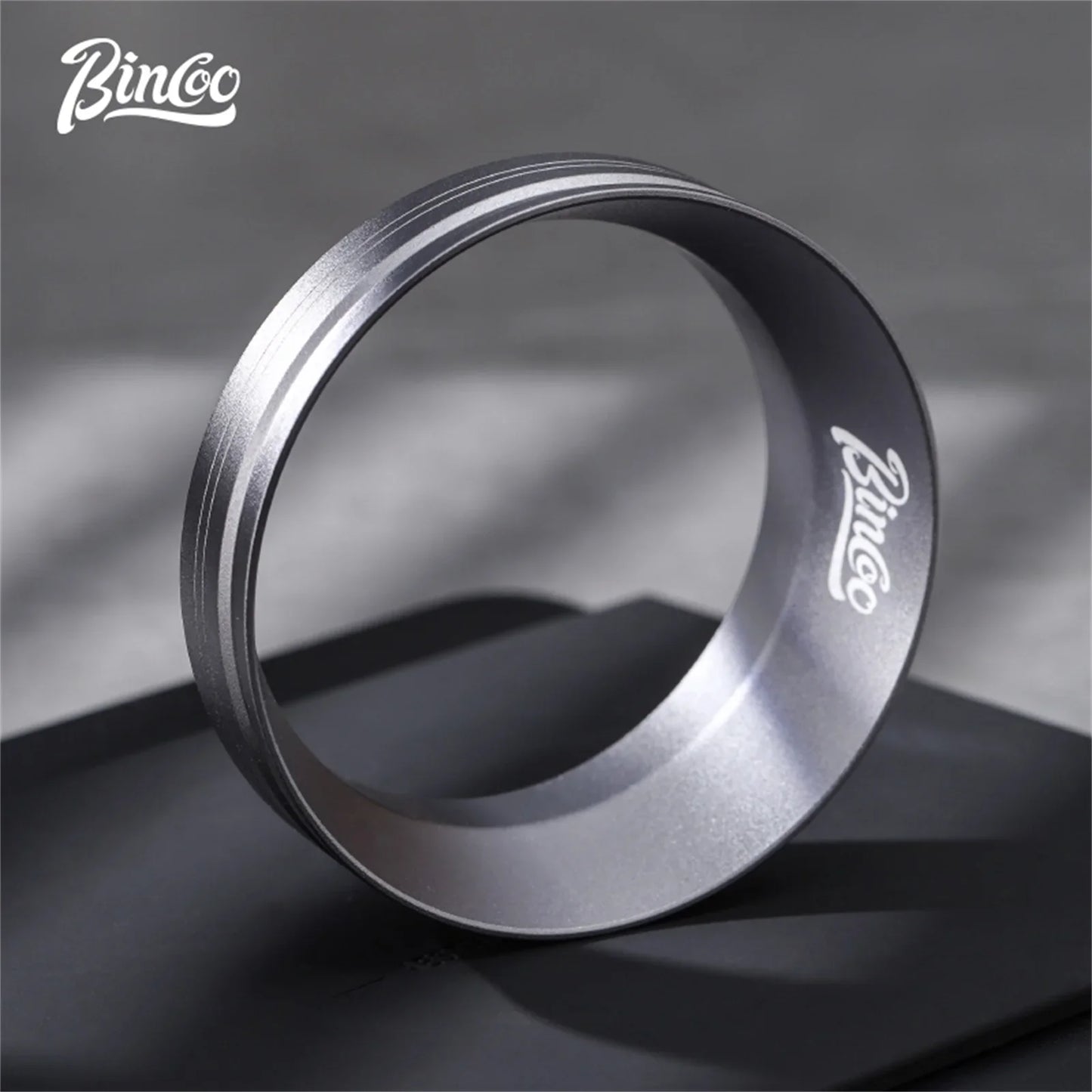 BINCOO 51mm 58mm Portafilter Dosing Ring, Magnetic Anti-Static Design for Strong Hold and Zero Coffee Spill During Prep