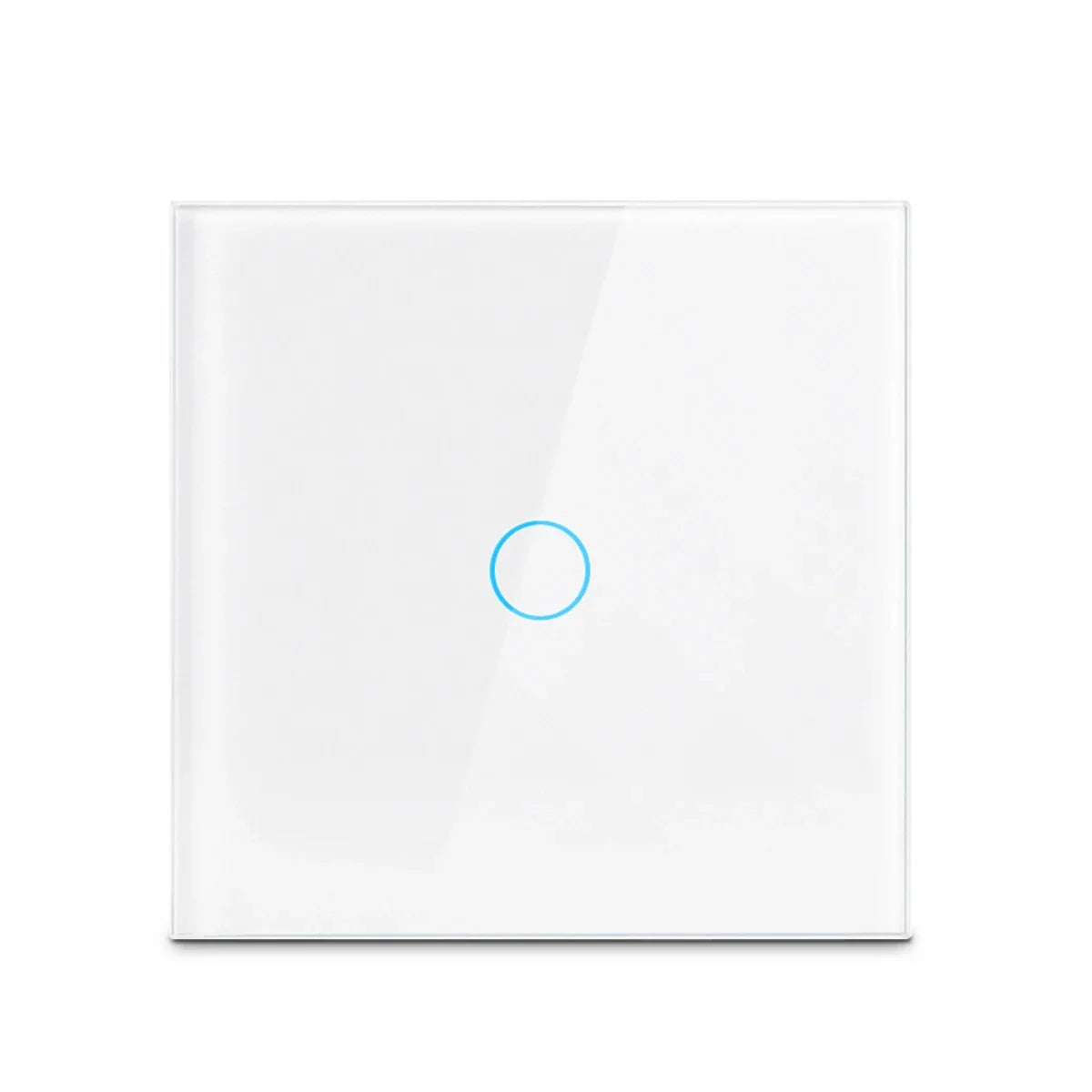 AC100-240 Touch Switch Power Led Panel Wall Light Switches Tempered Black White Crystal Glass 1/2/3 Gang Interruttore Switch