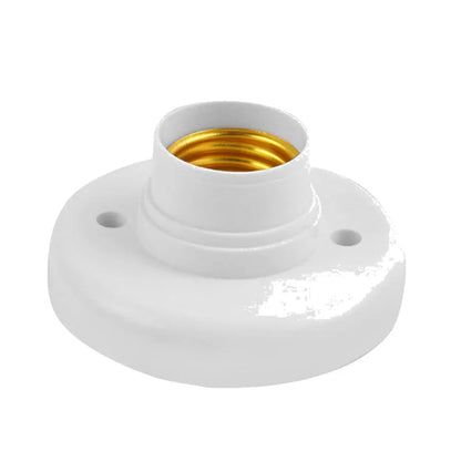 E27 Lamp Holder Screw Cap Socket White Ceiling Light Multifunctional Lamp Bulb Fixing Base Stand Light Bulb Holder