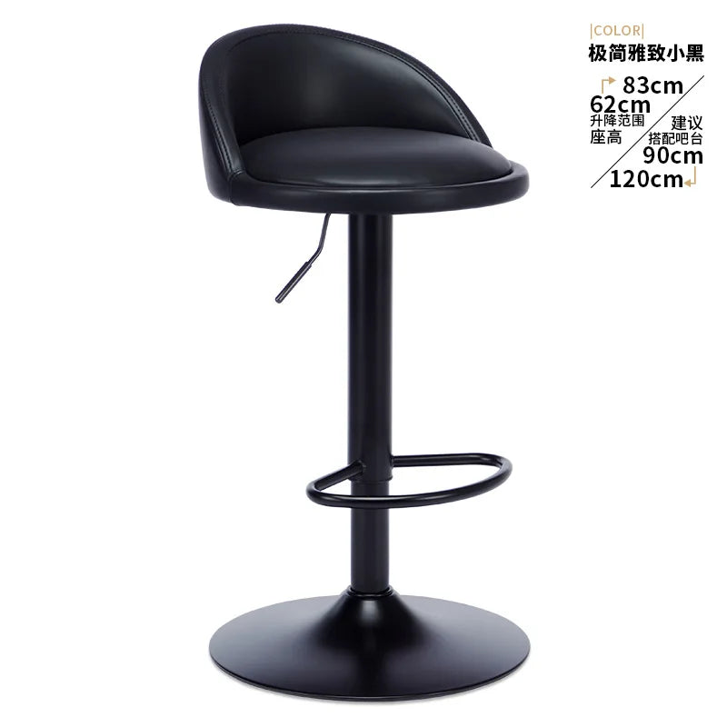 Vintage Swivel High Kitchen Island Counter Stools Chairs Velvet Padded Home Bar Stool Benches Dining Chair Bancos Para Bar