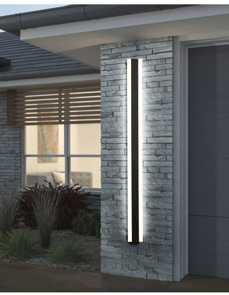LED Long outdoor wall lamp IP65 Waterproof wall light Aluminum Light Garden Villa porch Sconce Light 110V 220V Sconce Luminaire