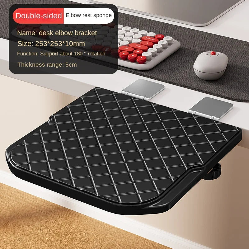 Update Computer Arm Rest For Desk Adjustable Ergonomic Wrist Rest Support Keyboard Armrest Extender Rotating Mouse Pad Holder