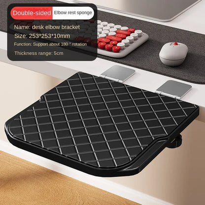 Update Computer Arm Rest For Desk Adjustable Ergonomic Wrist Rest Support Keyboard Armrest Extender Rotating Mouse Pad Holder