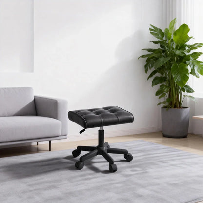 Adjustable Height Foot Rest for Office Chair, Under Desk Elevating Footstool with Memory Foam, Ergonomic Home Sofa Leg Rest