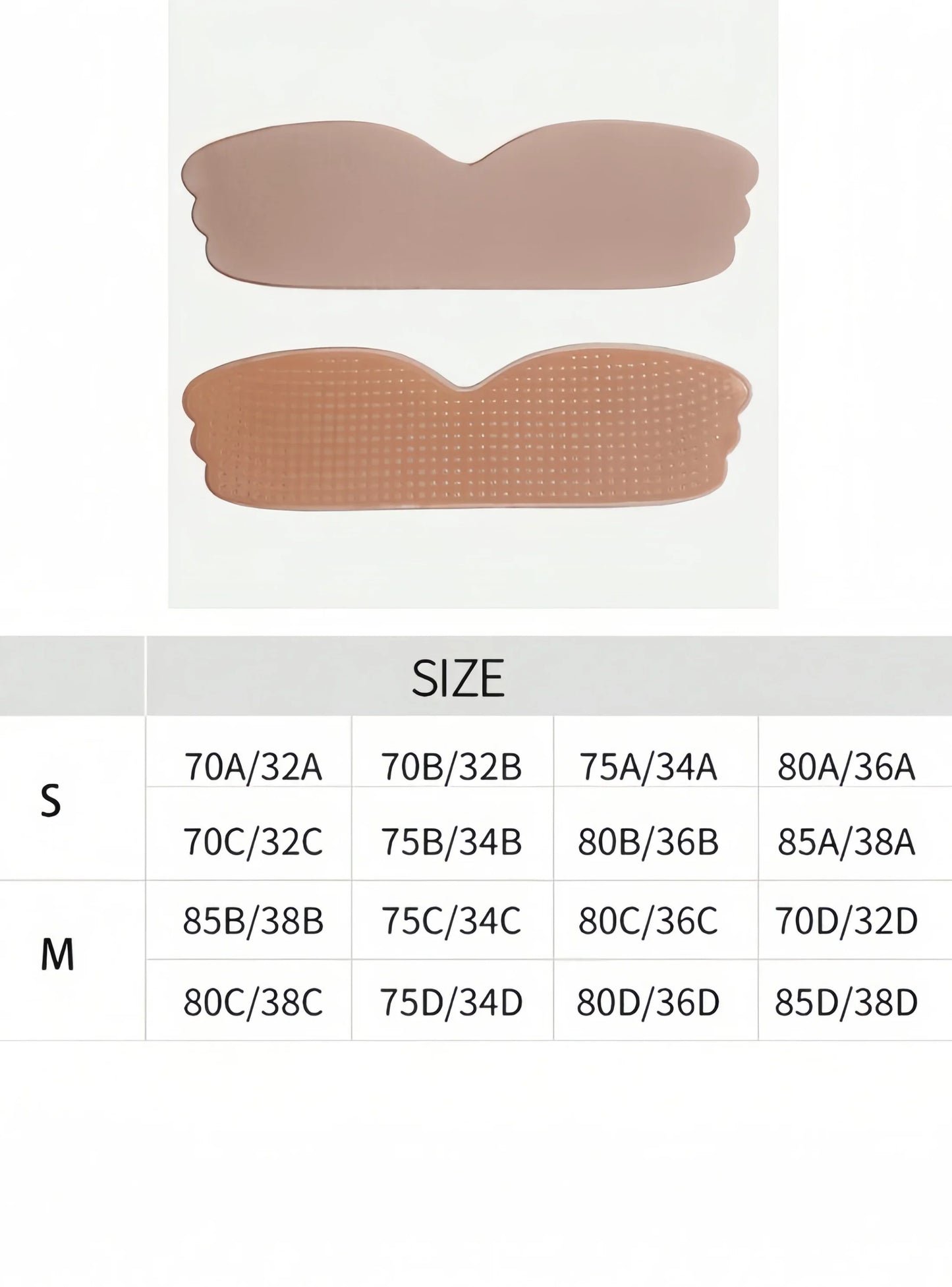 Adhesive Bra Strapless Sticky Invisible Push up Silicone Bra for Backless Dress