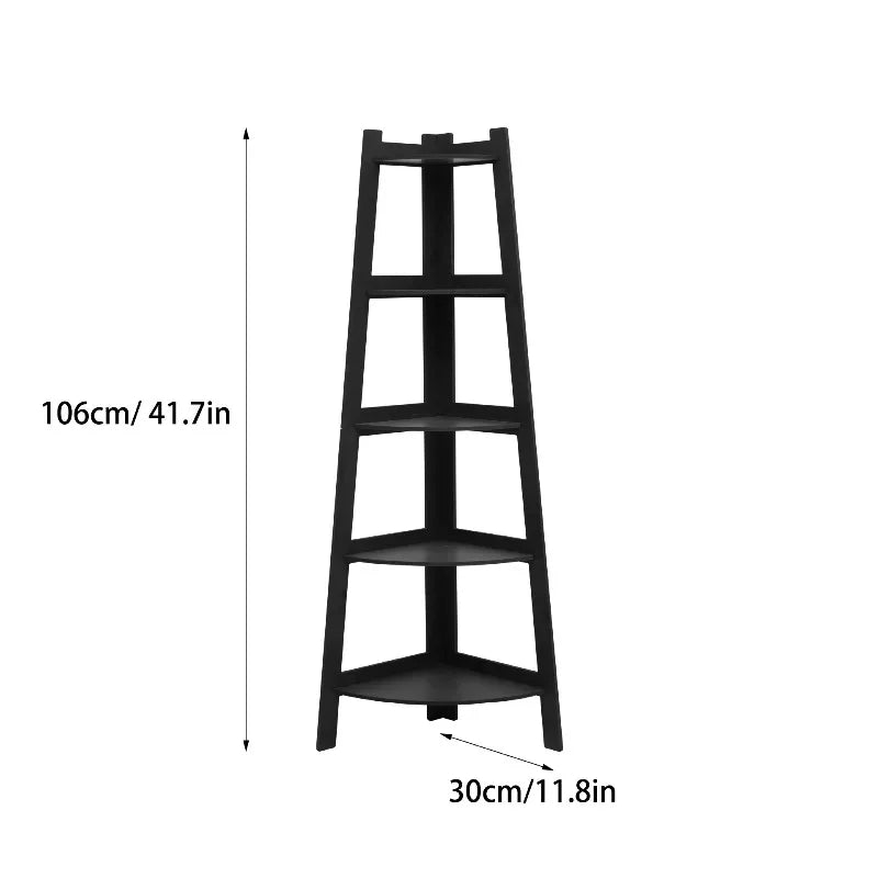 Tiered Ladder Plant Stand Plant Shelf Corner Balcony Indoor Outdoor Space Saving Modern Nordic Wooden Metal Flower Pot Furniture