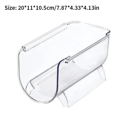 Clear Refrigerator Wine and Water Bottle Holder,  Stackable Plastic Wine Rack Storage Organizer for Fridge, Cabinet, Pantry